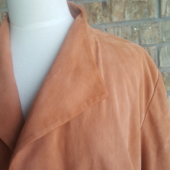 SOLD!! EILEEN FISHER Suede Jacket - Size Medium - Picture 2 of 6